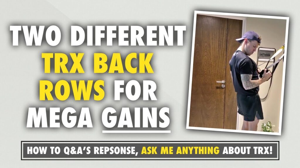 TRX Back Rows- 2 different types for MEGA back gains