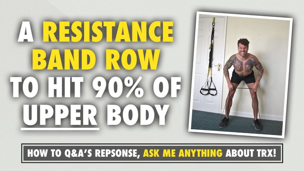 1 Resistance Band Row⁣ to target EVERY (almost) upper body muscle⁣