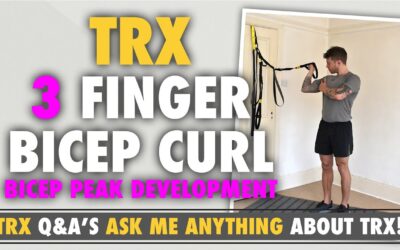 TRX 3 finger Bicep curl for peak development
