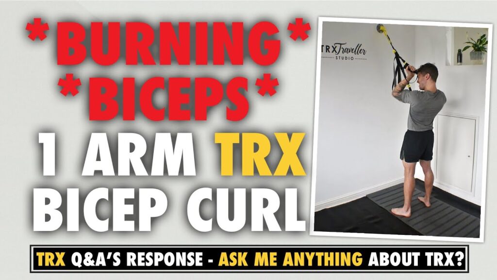 ONE ARM TRX Curls for EXTRA bicep squeeeeze