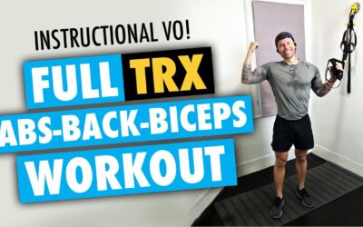 TRX arms and back workout with abs routine (Suspension Training INTR – ADV level)