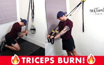 TRX & resistance band exercise for arms triceps – feel THIS BURN!