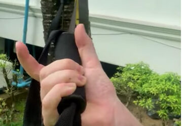 The 3 Finger TRX Bicep Curl For Popping Guns (Hold The Straps Like This)
