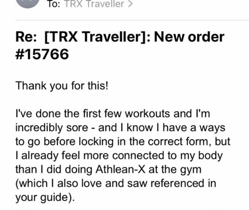 TRX Traveller's TRX Workout and Exercise Program reviews
