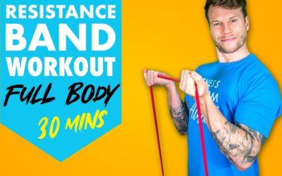 Full Body Resistance Band Workout To Build Muscle – Beginner 30 Minutes