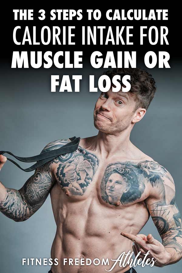 The 3 Steps To Calculate Your Calorie Intake For Muscle Gain Or Fat Loss