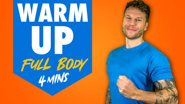 Full Body Pre-Workout Warm Up (4 Minutes)