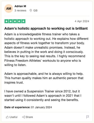 Fitness Freedom Athletes Review