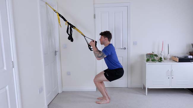 TRX Squat exercise