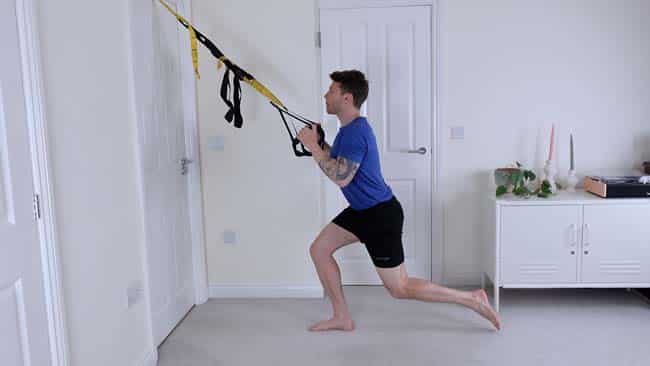 TRX lunge exercise