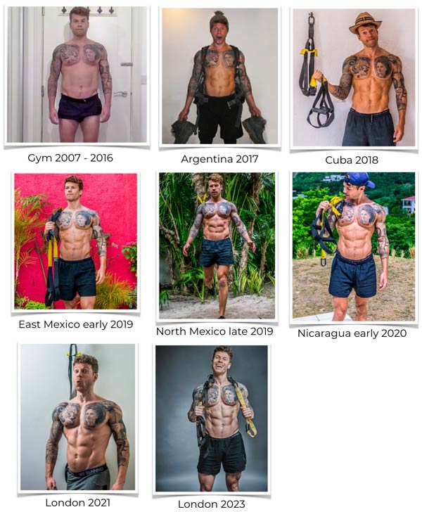 Coach Adam from Fitness Freedom Athletes TRX suspension trainer lean muscle body transformation