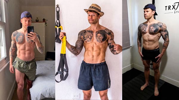 Coach Adam from Fitness Freedom Athletes TRX suspension trainer lean muscle body transformation TRX training