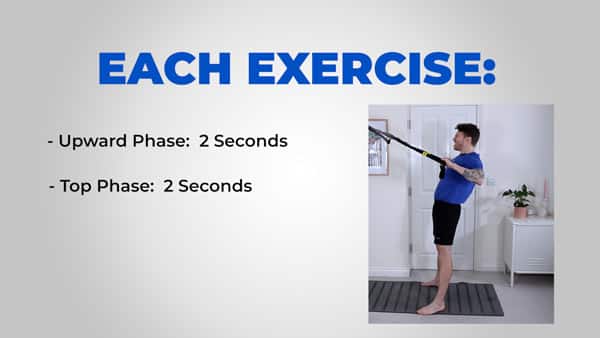 exercise step 2 for how to build muscle using a TRX